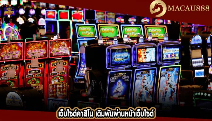เว็บไซต์คาสิโน เดิมพันผ่านหน้าเว็บไซต์